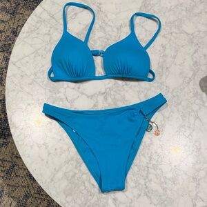 Occhi Verdi Antibes Turquoise Bikini.  size Small